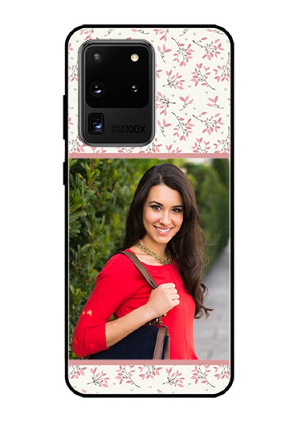Galaxy S20 Ultra Custom Glass Phone Case  - Premium Floral Design