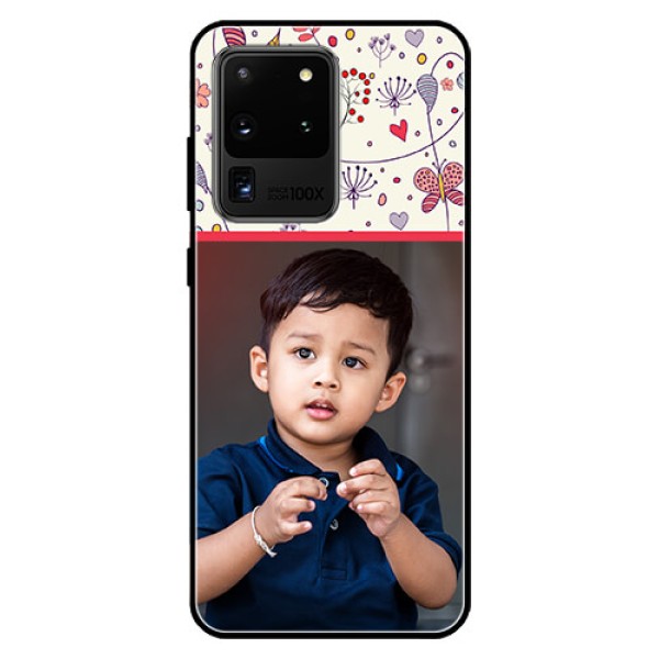 Galaxy S20 Ultra Custom Glass Mobile Case  - Premium Floral Design