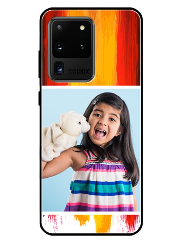 Custom Galaxy S20 Ultra Personalized Glass Phone Case  - Multi Color Design