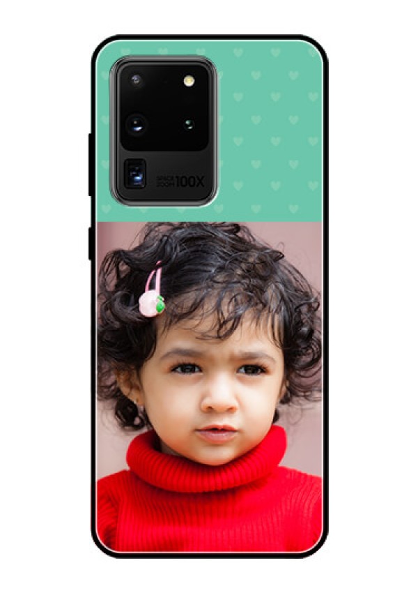 Galaxy S20 Ultra Custom Glass Phone Case  - Lovers Picture Design
