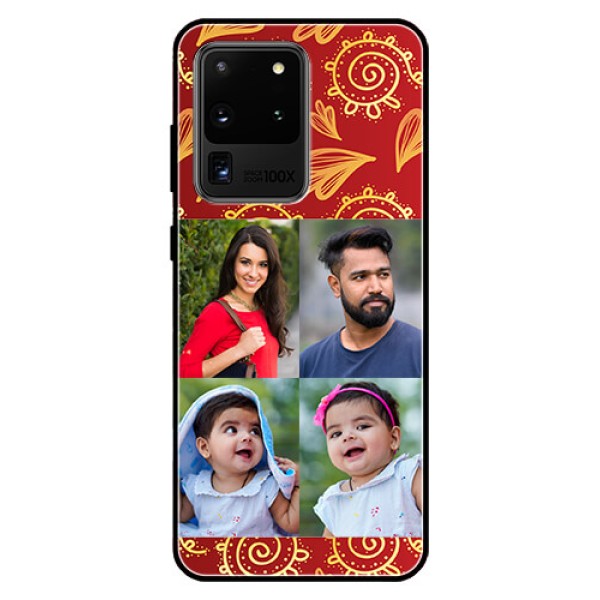 Galaxy S20 Ultra Photo Printing on Glass Case - 4 Image Traditional Design Galaxy S20 Ultra Photo Printing on Glass Case - 4 Image Traditional Design