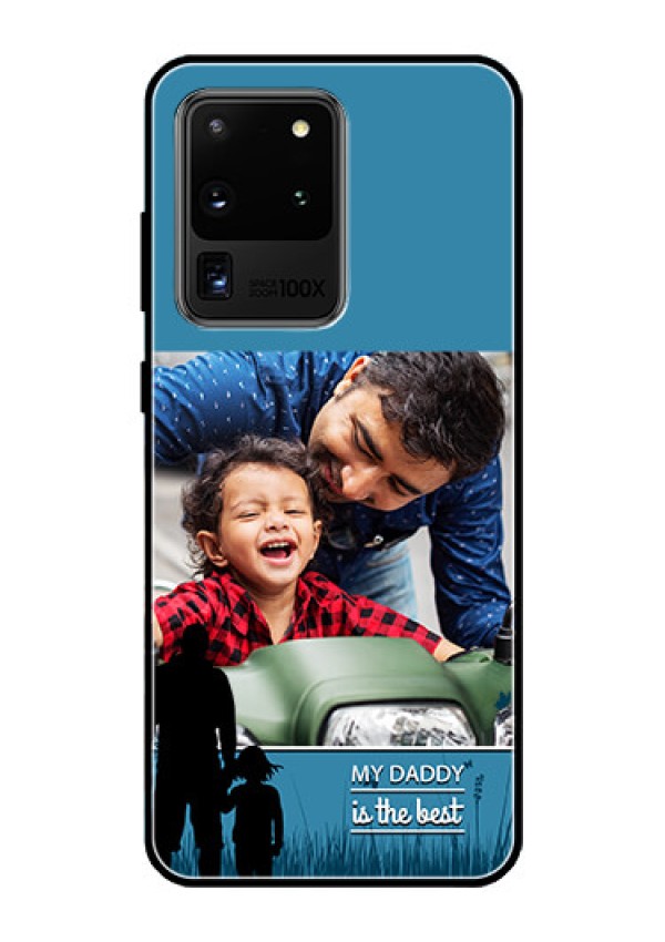Galaxy S20 Ultra Custom Glass Mobile Case  - Best dad design 