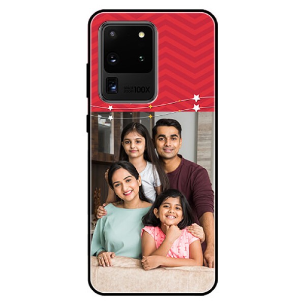 Galaxy S20 Ultra Personalized Glass Phone Case  - Happy Family Design