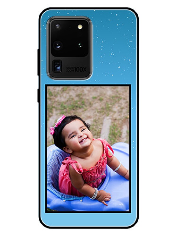 Custom Galaxy S20 Ultra Custom Glass Mobile Case  - Wave Pattern Colorful Design