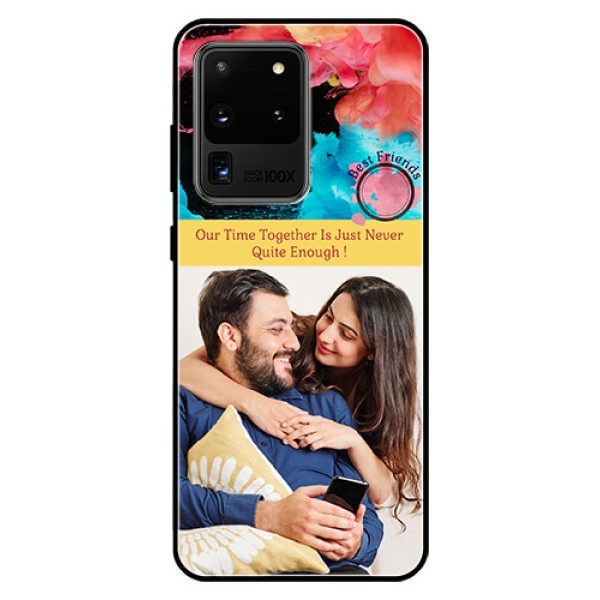Galaxy S20 Ultra Custom Glass Mobile Case - Quote with Acrylic Painting Design Galaxy S20 Ultra Custom Glass Mobile Case - Quote with Acrylic Painting Design
