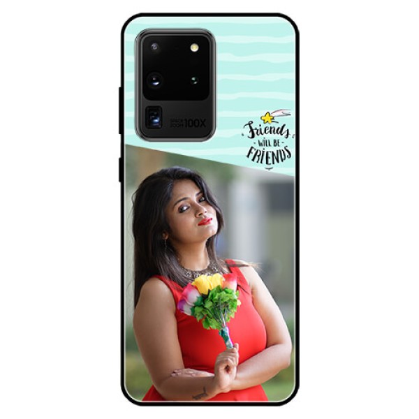 Galaxy S20 Ultra Custom Glass Phone Case  - Friends Picture Icon Design