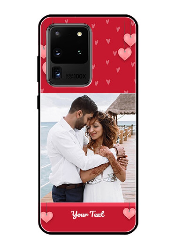 Galaxy S20 Ultra Custom Glass Phone Case  - Valentines Day Design
