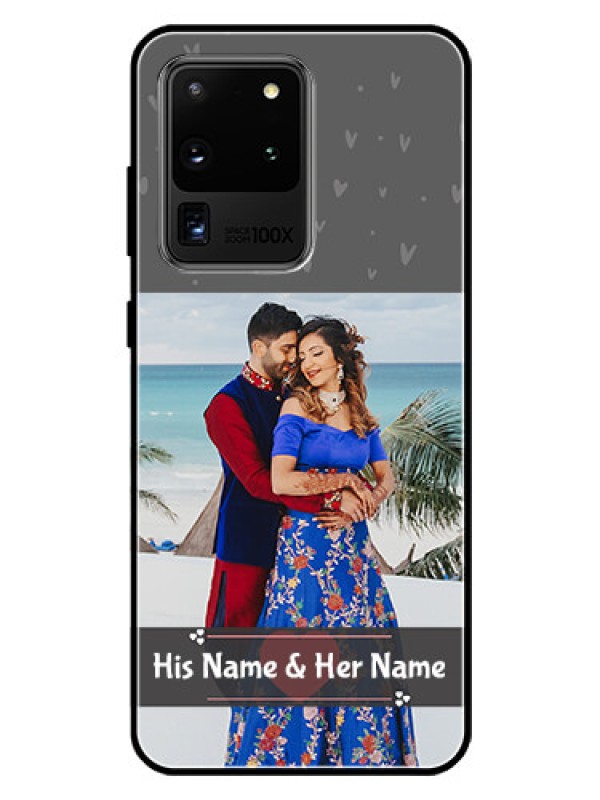 Custom Galaxy S20 Ultra Custom Glass Mobile Case  - Buy Love Design with Photo Online