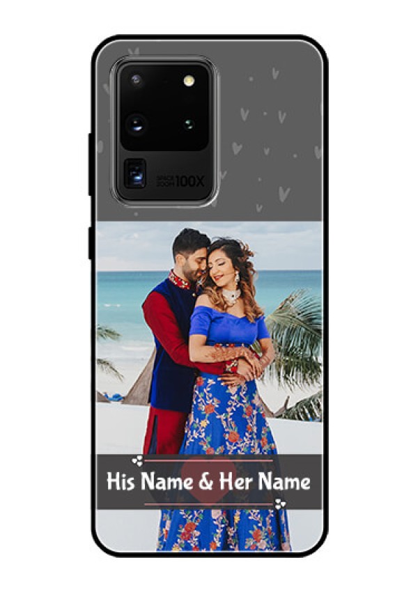 Galaxy S20 Ultra Custom Glass Mobile Case  - Buy Love Design with Photo Online
