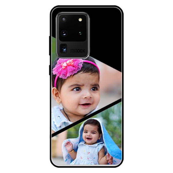 Galaxy S20 Ultra Custom Glass Phone Case - Semi Cut Design Galaxy S20 Ultra Custom Glass Phone Case - Semi Cut Design