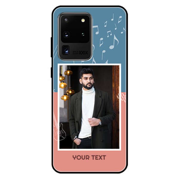 Galaxy S20 Ultra Photo Printing on Glass Case - with Color Musical Note Design Galaxy S20 Ultra Photo Printing on Glass Case - with Color Musical Note Design
