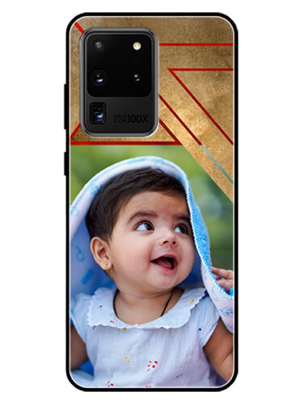 Custom Galaxy S20 Ultra Personalized Glass Phone Case  - Gradient Abstract Texture Design