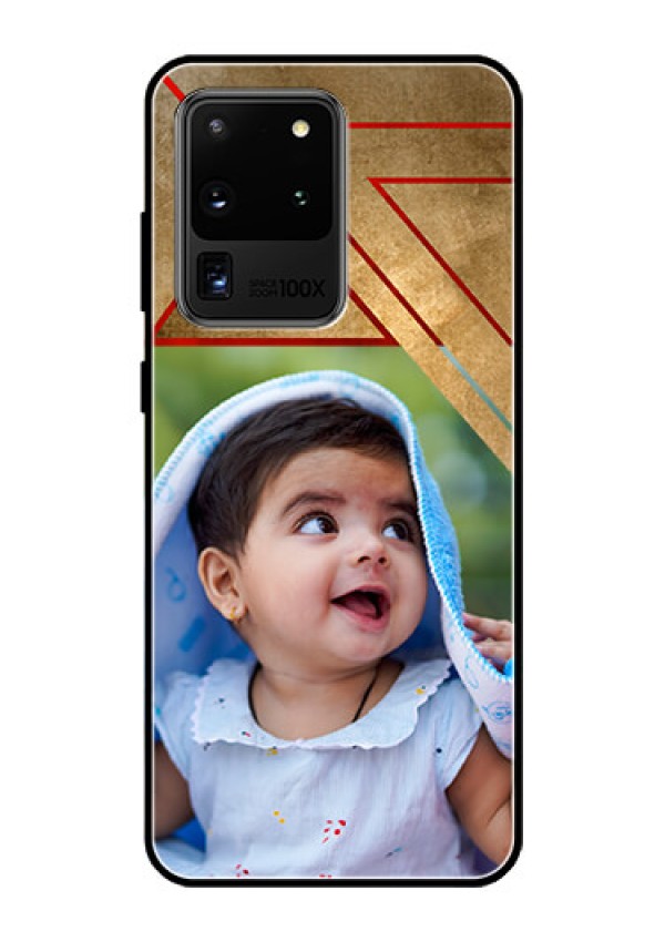 Galaxy S20 Ultra Personalized Glass Phone Case  - Gradient Abstract Texture Design