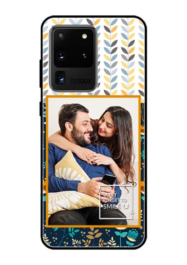 Galaxy S20 Ultra Custom Glass Mobile Case  - Pattern Design
