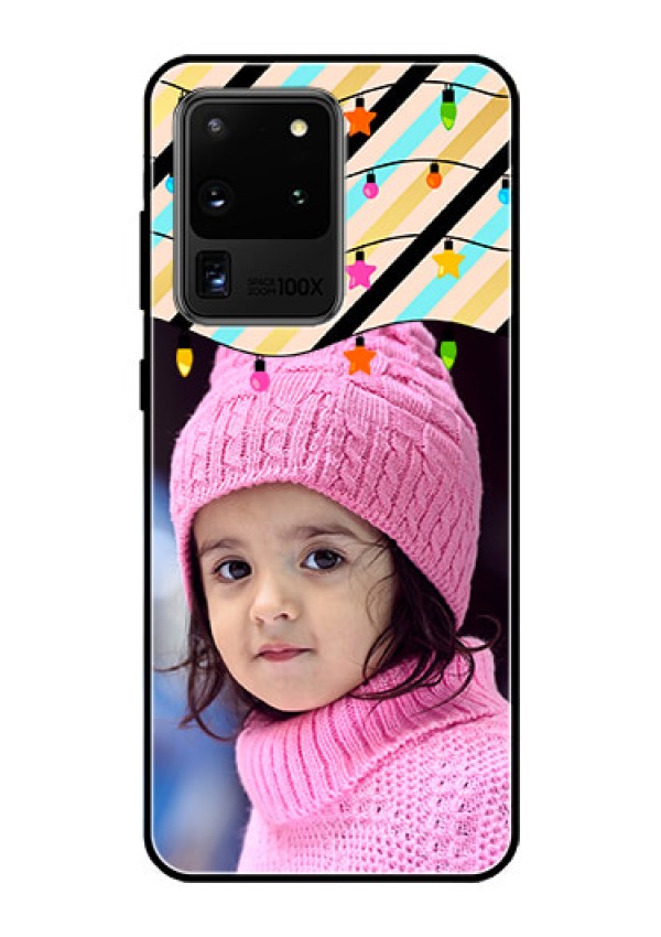 Galaxy S20 Ultra Custom Glass Mobile Case  - Lights Hanging Design
