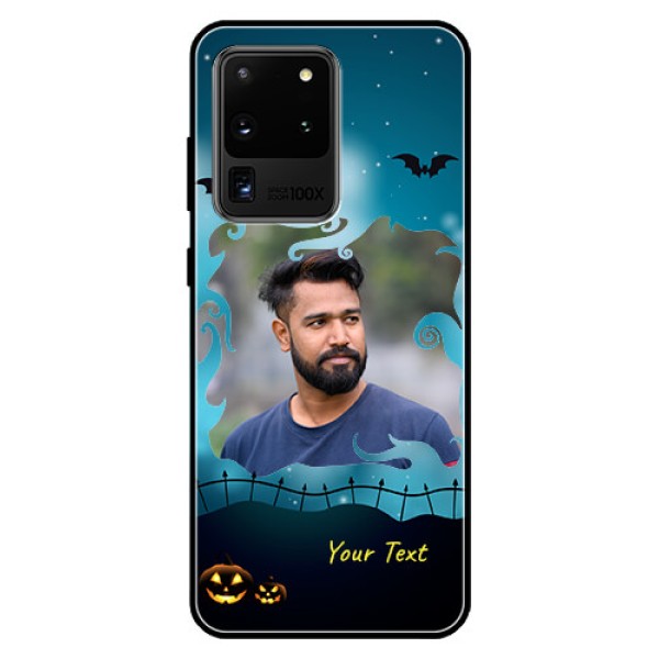 Galaxy S20 Ultra Custom Glass Phone Case - Halloween frame design Galaxy S20 Ultra Custom Glass Phone Case - Halloween frame design