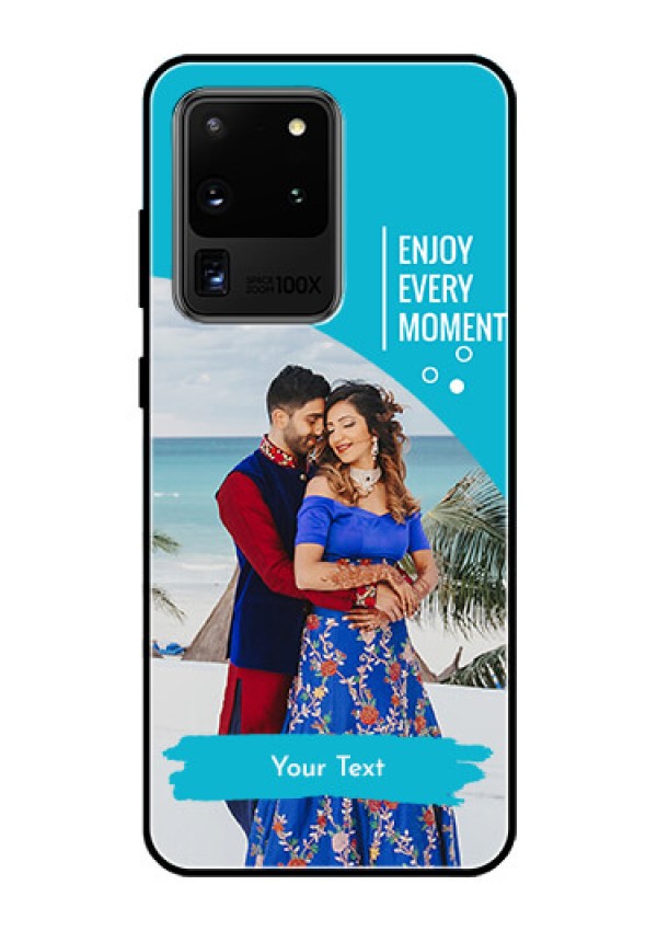Galaxy S20 Ultra Custom Glass Mobile Case  - Happy Moment Design
