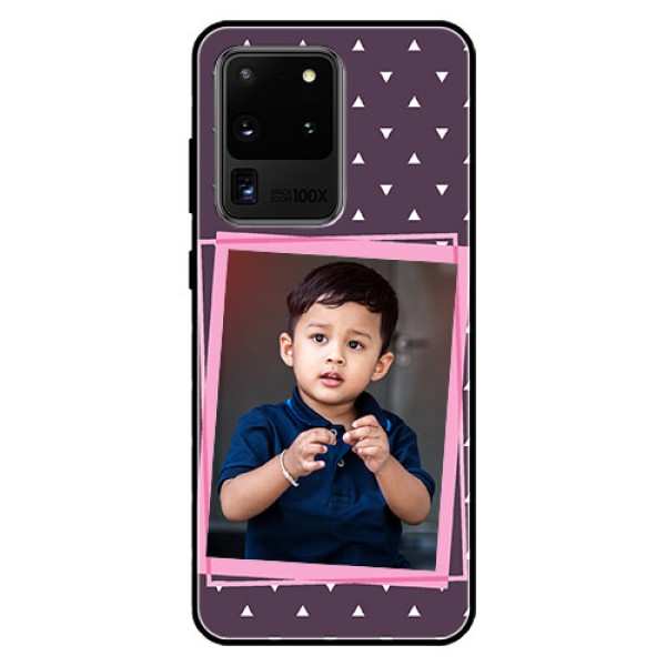 Galaxy S20 Ultra Custom Glass Mobile Case - Triangle Pattern Dotted Design Galaxy S20 Ultra Custom Glass Mobile Case - Triangle Pattern Dotted Design