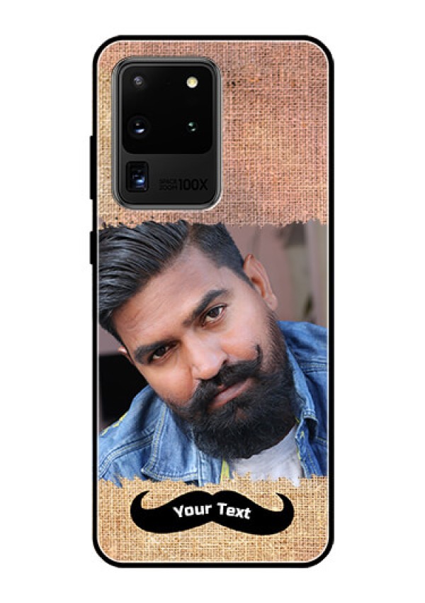 Galaxy S20 Ultra Personalized Glass Phone Case  - with Texture Design