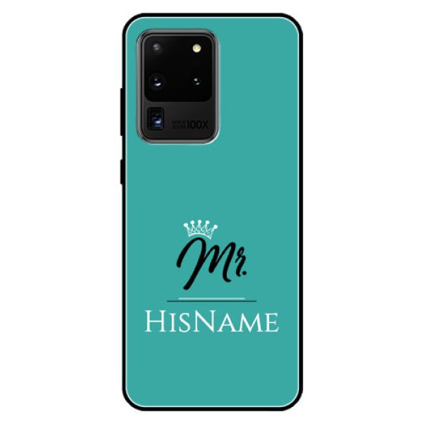 Galaxy S20 Ultra Custom Glass Phone Case Mr with Name Galaxy S20 Ultra Custom Glass Phone Case Mr with Name