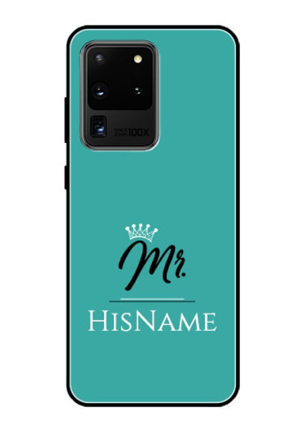 Galaxy S20 Ultra Custom Glass Phone Case Mr with Name
