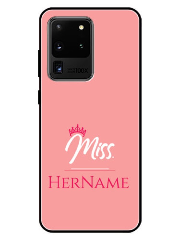 Custom Galaxy S20 Ultra Custom Glass Phone Case Mrs with Name