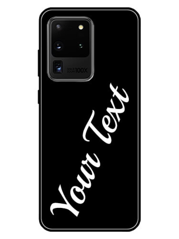 Custom Galaxy S20 Ultra Custom Glass Mobile Cover with Your Name