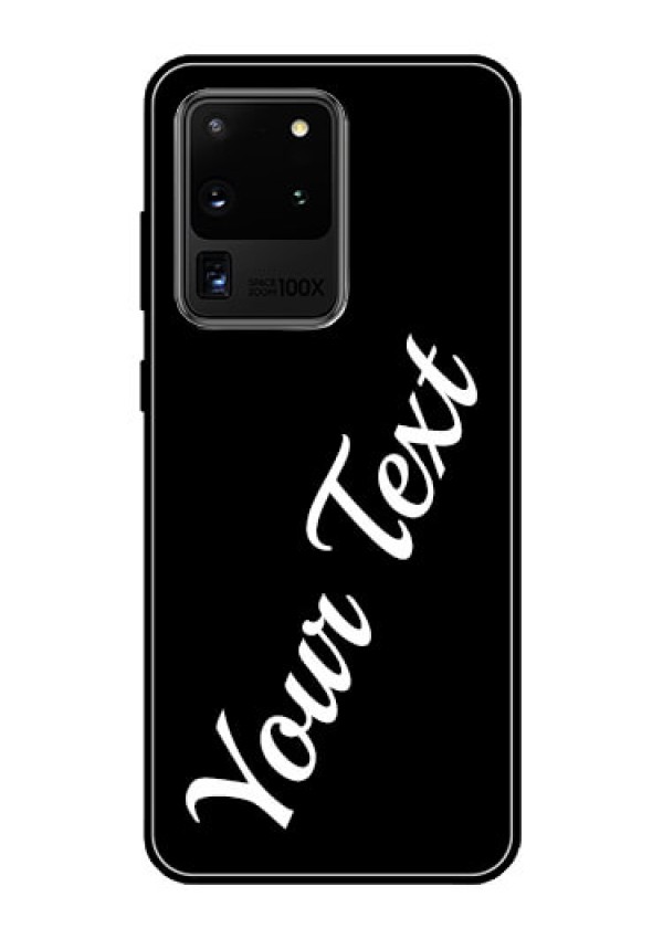 Galaxy S20 Ultra Custom Glass Mobile Cover with Your Name