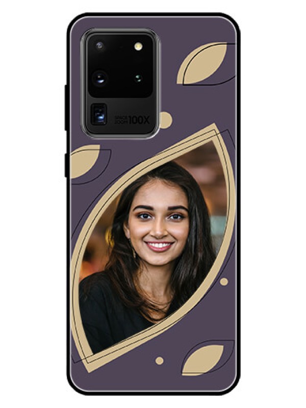 Custom Galaxy S20 Ultra Custom Glass Mobile Case - Falling Leaf Design