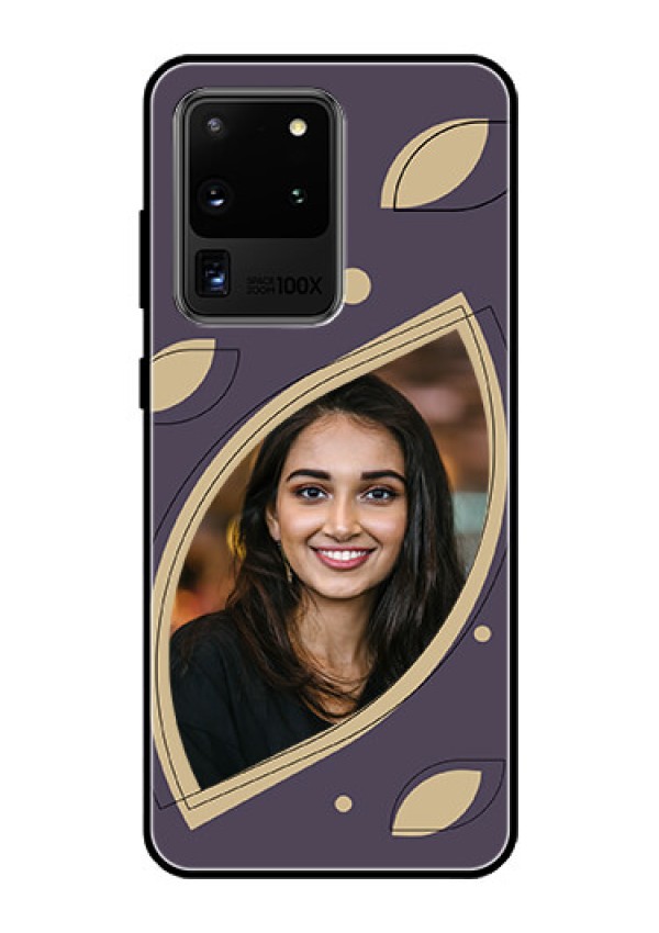Galaxy S20 Ultra Custom Glass Mobile Case - Falling Leaf Design