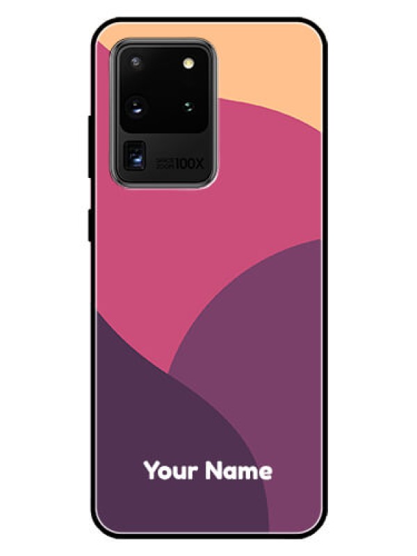Custom Galaxy S20 Ultra Custom Glass Phone Case - Mixed Multi-colour abstract art Design