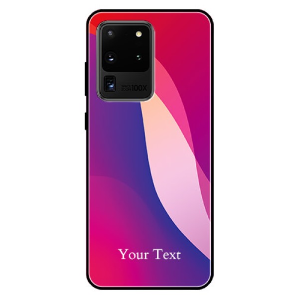 Galaxy S20 Ultra Personalized Glass Phone Case - Digital abstract Overlap Design Galaxy S20 Ultra Personalized Glass Phone Case - Digital abstract Overlap Design