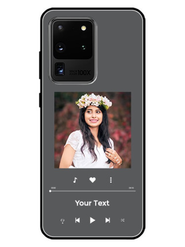 Custom Galaxy S20 Ultra Custom Glass Mobile Case - Play The Music Design