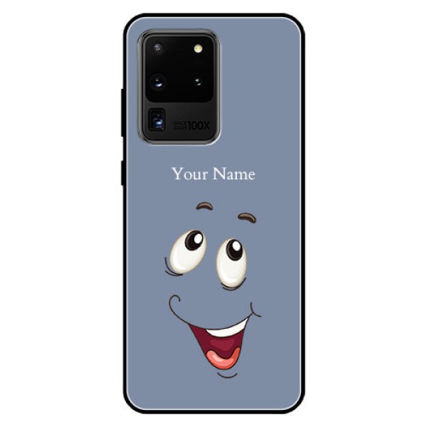 Galaxy S20 Ultra Photo Printing on Glass Case - Laughing Cartoon Face Design Galaxy S20 Ultra Photo Printing on Glass Case - Laughing Cartoon Face Design