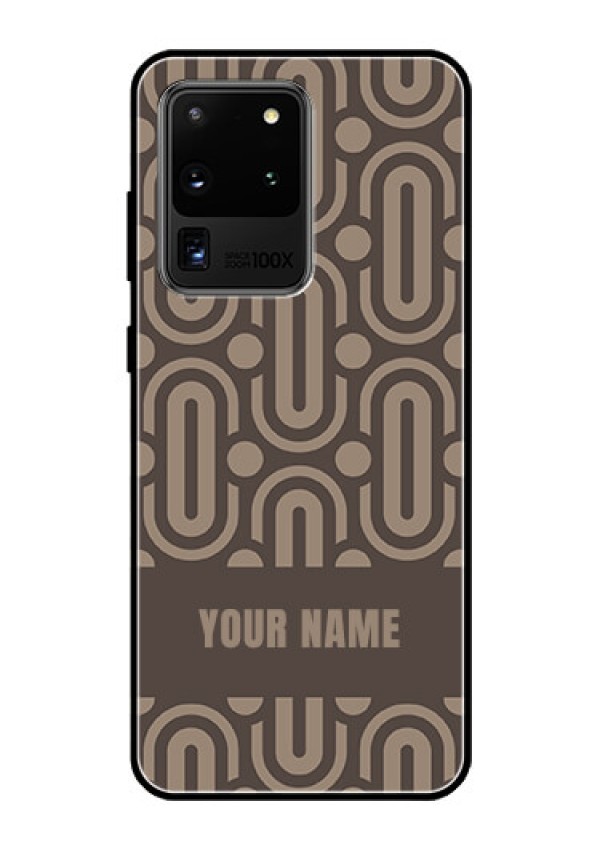 Galaxy S20 Ultra Custom Glass Phone Case - Captivating Zero Pattern Design