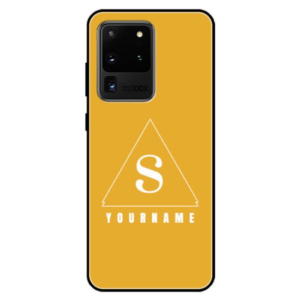Galaxy S20 Ultra Personalized Glass Phone Case - simple triangle Design Galaxy S20 Ultra Personalized Glass Phone Case - simple triangle Design