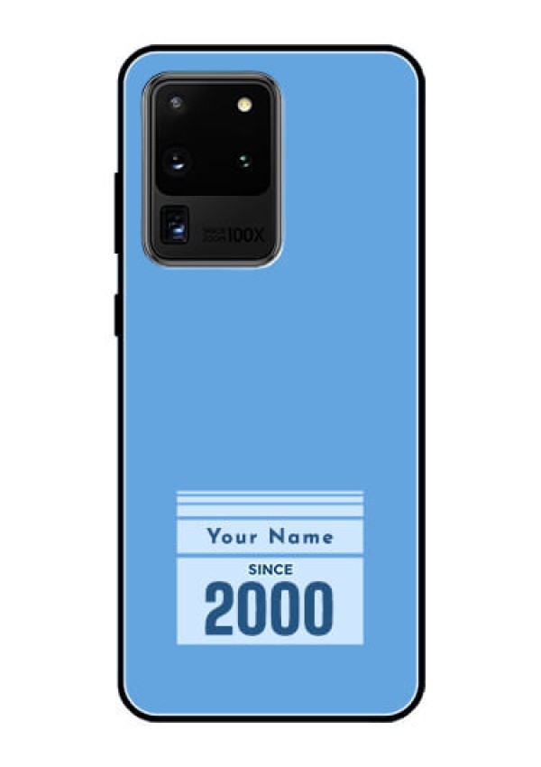 Galaxy S20 Ultra Custom Glass Mobile Case - Custom Year of birth Design