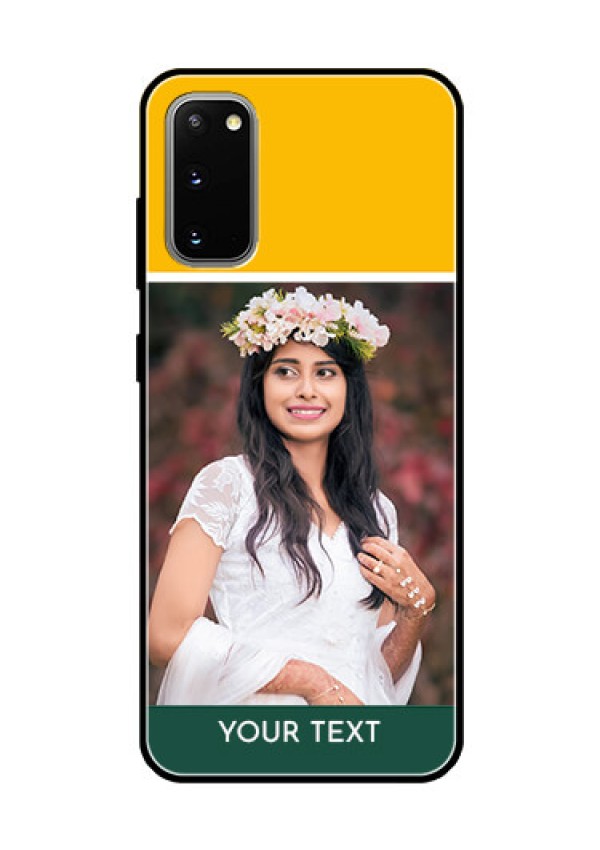 Galaxy S20 Photo Printing on Glass Case  - Love You Design