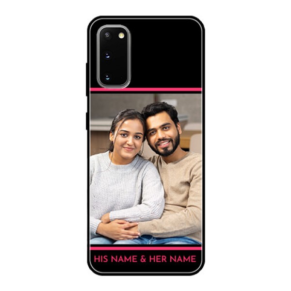 Galaxy S20 Custom Glass Mobile Case - with Add Text Design Galaxy S20 Custom Glass Mobile Case - with Add Text Design