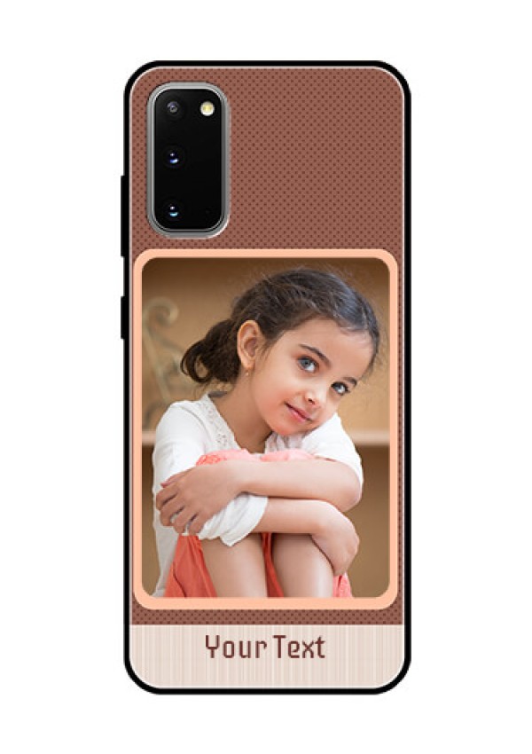 Galaxy S20 Custom Glass Phone Case  - Simple Pic Upload Design