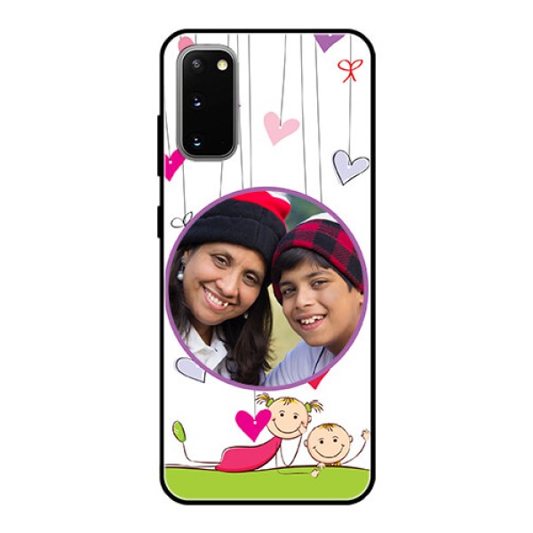 Galaxy S20 Photo Printing on Glass Case  - Cute Kids Phone Case Design