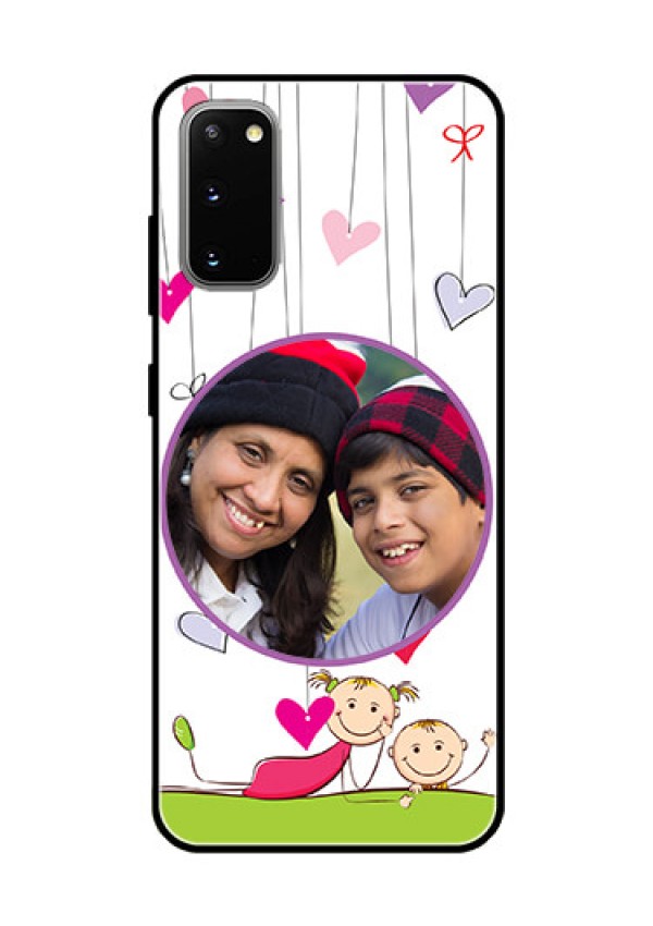 Galaxy S20 Photo Printing on Glass Case  - Cute Kids Phone Case Design