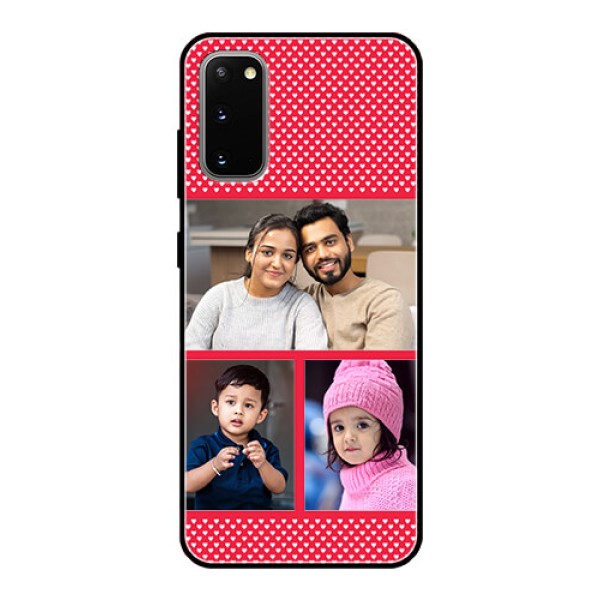 Galaxy S20 Personalized Glass Phone Case  - Bulk Pic Upload Design