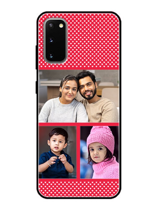 Custom Galaxy S20 Personalized Glass Phone Case  - Bulk Pic Upload Design