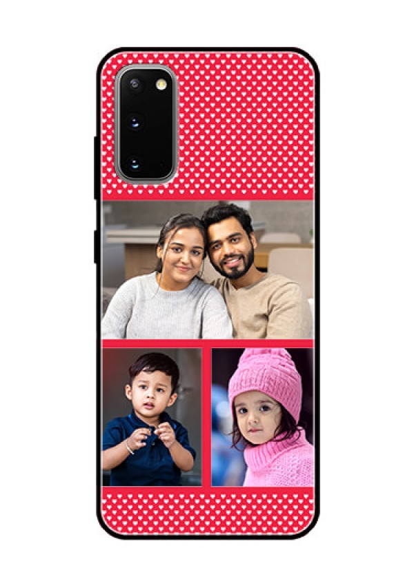 Galaxy S20 Personalized Glass Phone Case  - Bulk Pic Upload Design