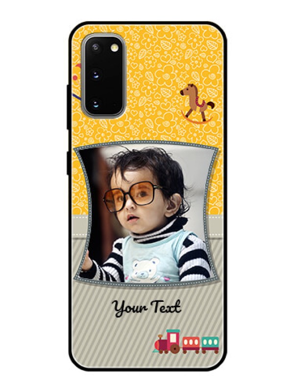 Custom Galaxy S20 Personalized Glass Phone Case  - Baby Picture Upload Design