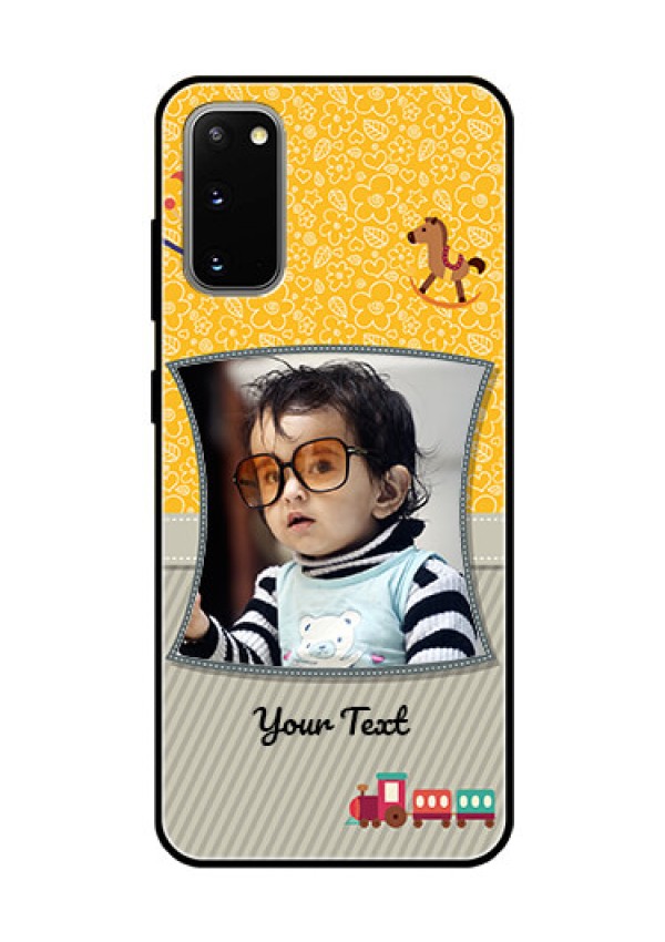 Galaxy S20 Personalized Glass Phone Case  - Baby Picture Upload Design