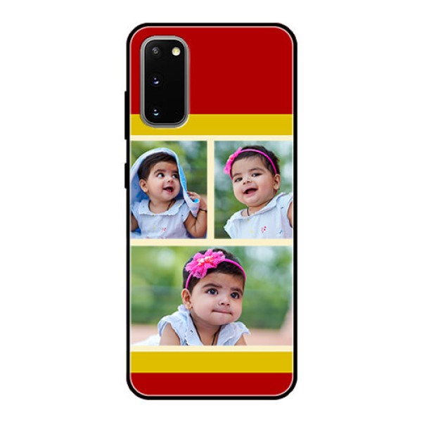 Galaxy S20 Custom Glass Mobile Case  - Multiple Pic Upload Design