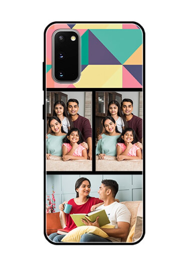 Galaxy S20 Custom Glass Phone Case  - Bulk Pic Upload Design