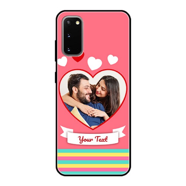 Galaxy S20 Photo Printing on Glass Case - Love Doodle Design Galaxy S20 Photo Printing on Glass Case - Love Doodle Design